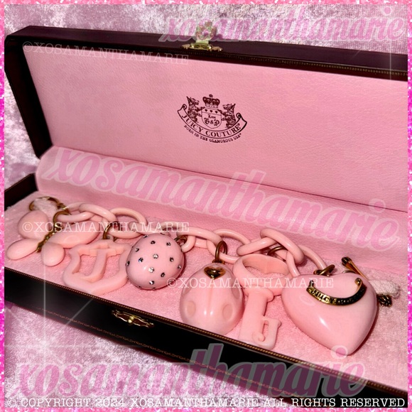 Juicy Couture Pink Vintage Charm Bracelet - Picture 3 of 16